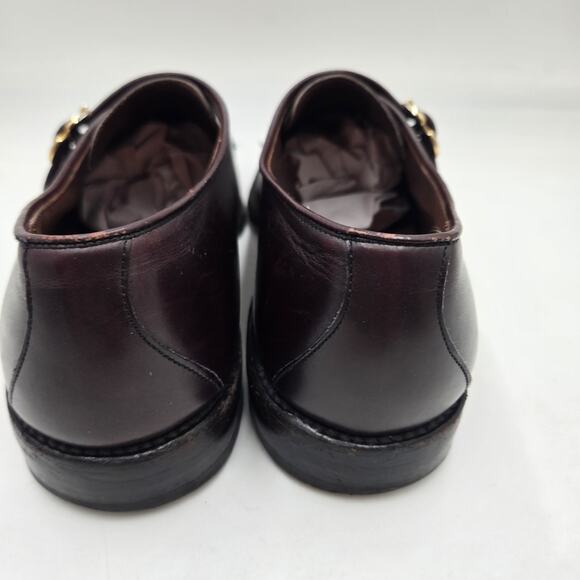 Allen Edmonds Men’s Shoes Single Monk Strap 8.5 D Brown Oxblood Standish Dress main image 4
